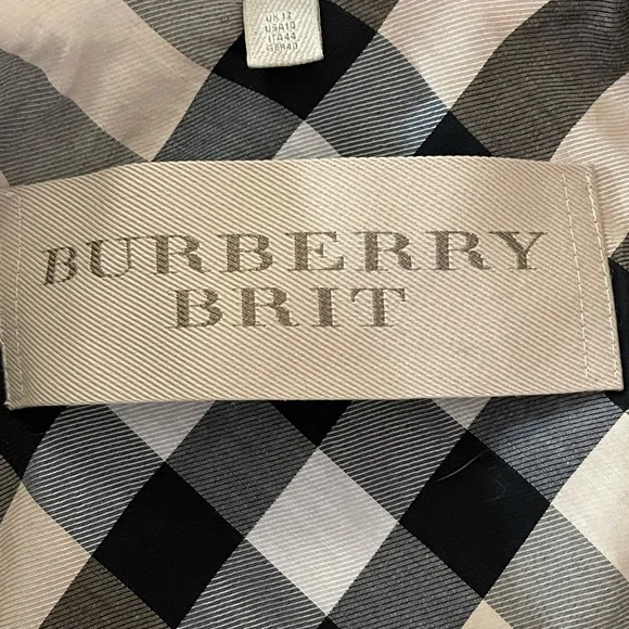 Burberry Black Fitted Trench Coat Wool - Picture 8 of 13